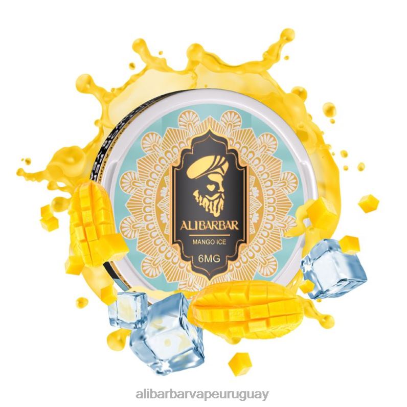 Alibarbar bolsas de nicotina hielo de mango 860N887 - Alibarbar Vape Uruguay