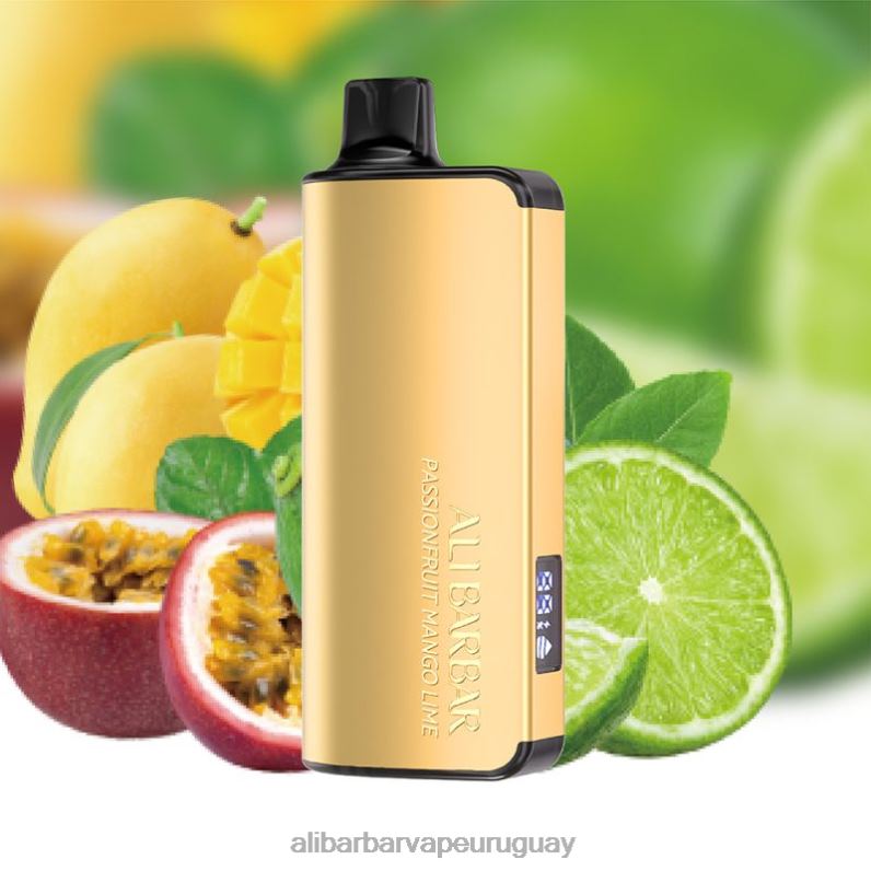 Alibarbar Ingot 20000 vaporizadores desechables maracuyá mango lima 860N839 - Alibarbar Vape Uruguay